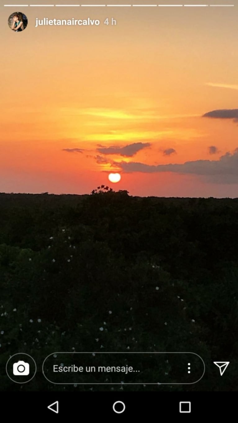 Julieta Nair Calvo y una paradisíaca escapada junto a su novio a Tulum: los guiños de su romance en las redes 