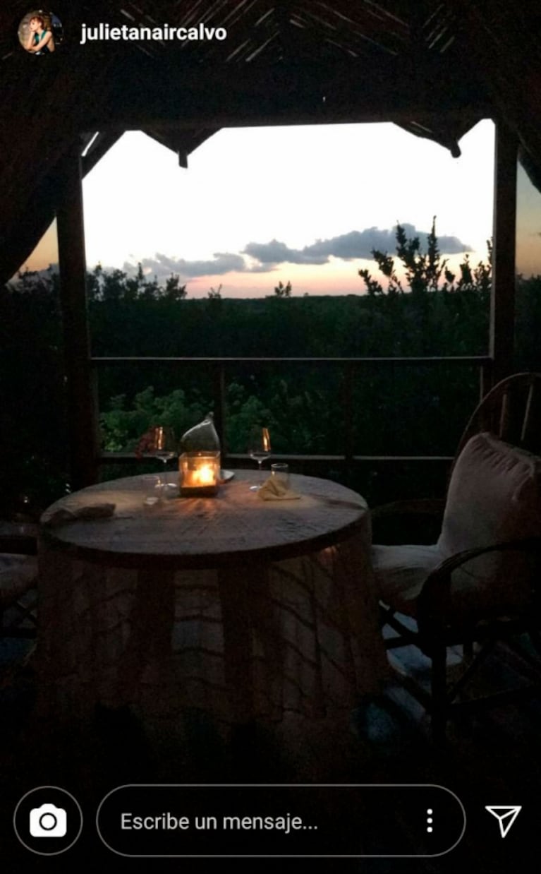 Julieta Nair Calvo y una paradisíaca escapada junto a su novio a Tulum: los guiños de su romance en las redes