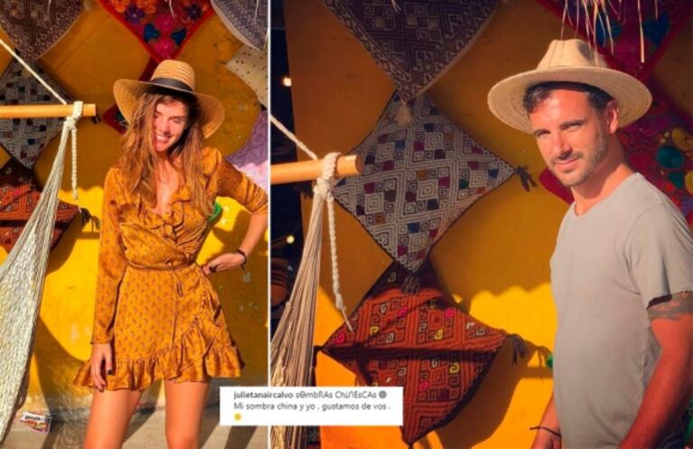 Julieta Nair Calvo y una paradisíaca escapada junto a su novio a Tulum: los guiños de su romance en las redes
