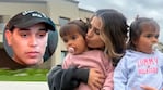 Julieta Poggio, con las gemelas de Daniela Celis y Thiago Medina (Foto: Instagram)