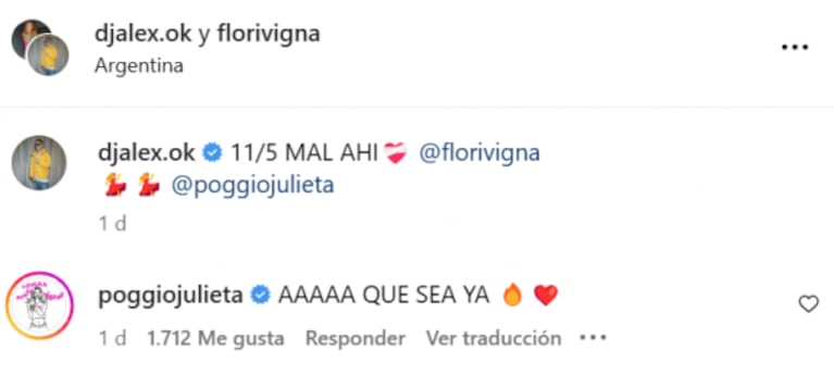 Julieta Poggio confirmó con inmensa alegría que trabajará con Flor Vigna: "Que sea ya"
