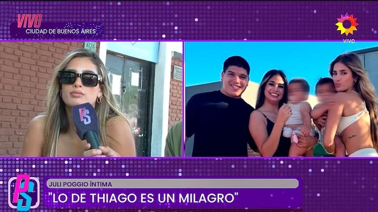 Julieta Poggio estalló de furia contra quienes dudaron de la gravedad del accidente de Thiago Medina (Captura de eltrece)