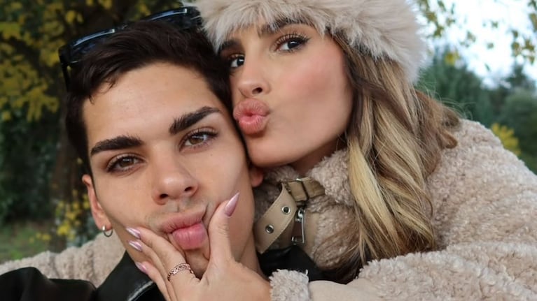 Julieta Poggio junto a Fabrizio Maida, su novio. Crédito Instagram