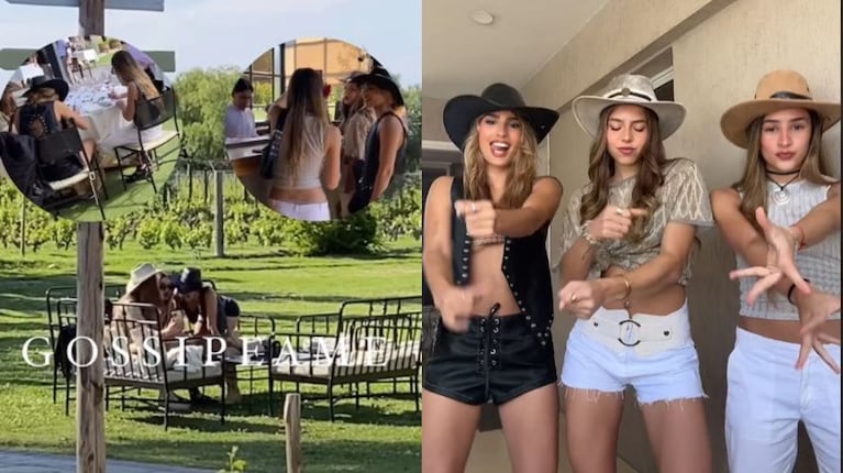 Julieta Poggio pasó unos días con amigas en Mendoza. (Foto: Instagram/gossipeame - TikTok/ju.y.lo.poggio)