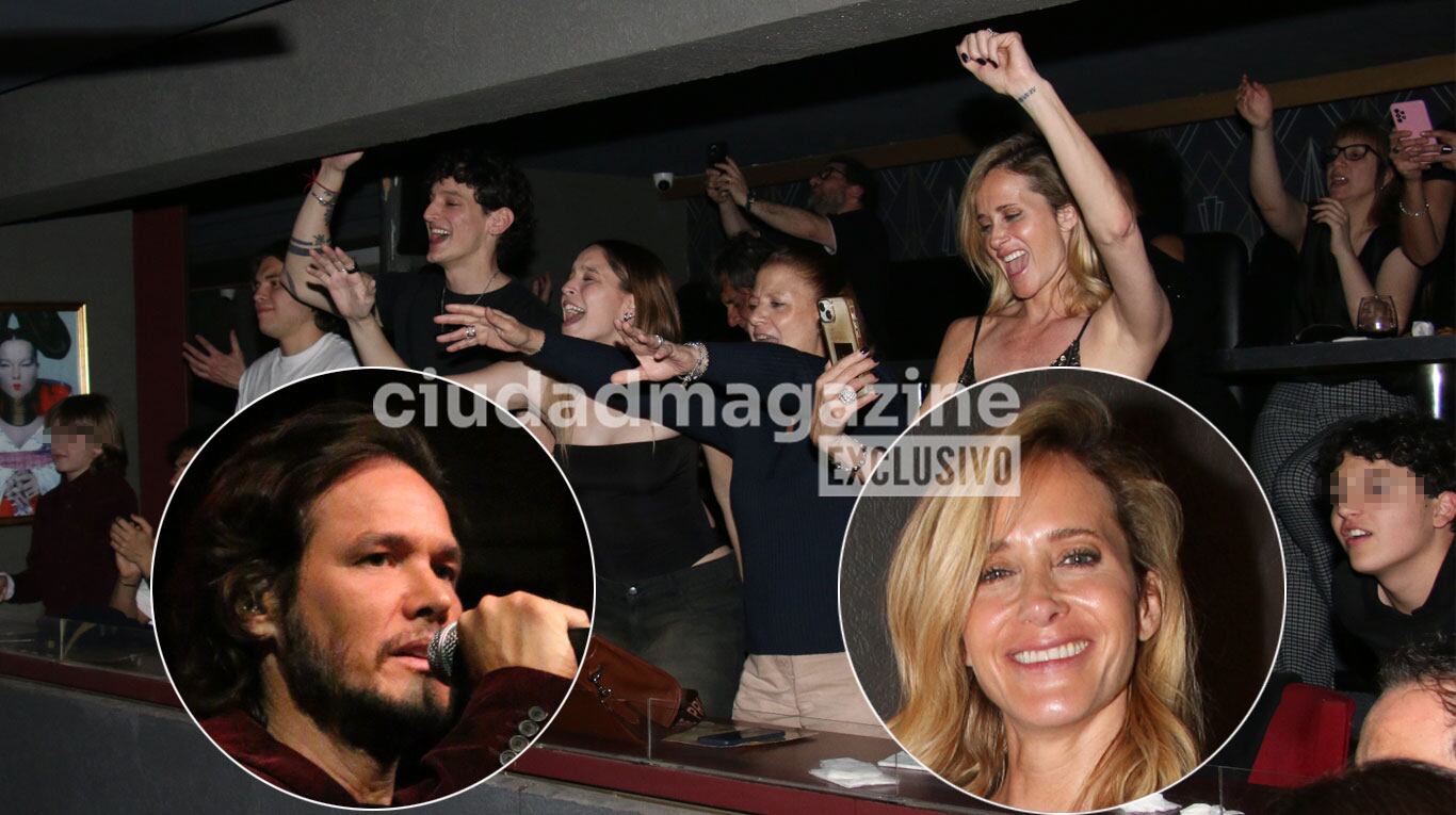 Julieta Prandi fue con Mateo y Rocco.