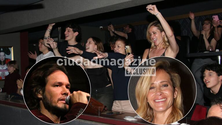 Julieta Prandi fue con Mateo y Rocco.