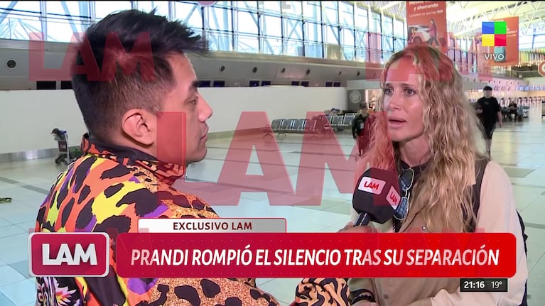 Julieta Prandi habló de su ruptura con Emanuel Ortega en LAM (Foto: captura de América).