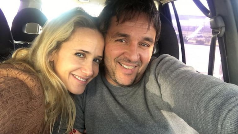 Julieta Prandi junto a su ex, cuando estaban casados.
