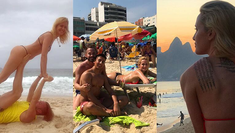 Julieta viajó a Brasil con sus mejores amigos.