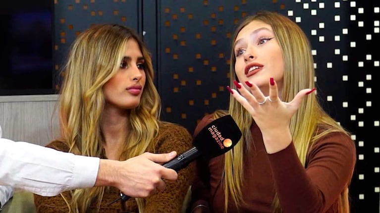 Julieta y Lola Poggio hablaron de su novios.