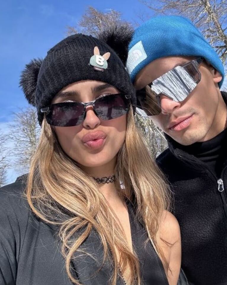 Julieta y su novio viajaron al Sur.