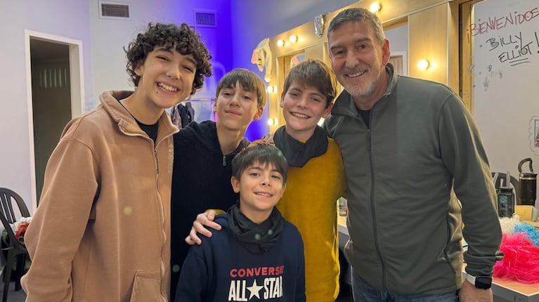 Julio Bocca sorprendió al elenco de Billy Elliot en uno de los ensayos