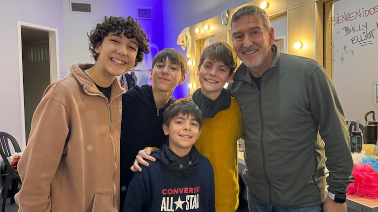 Julio Bocca sorprendió al elenco de Billy Elliot en uno de los ensayos