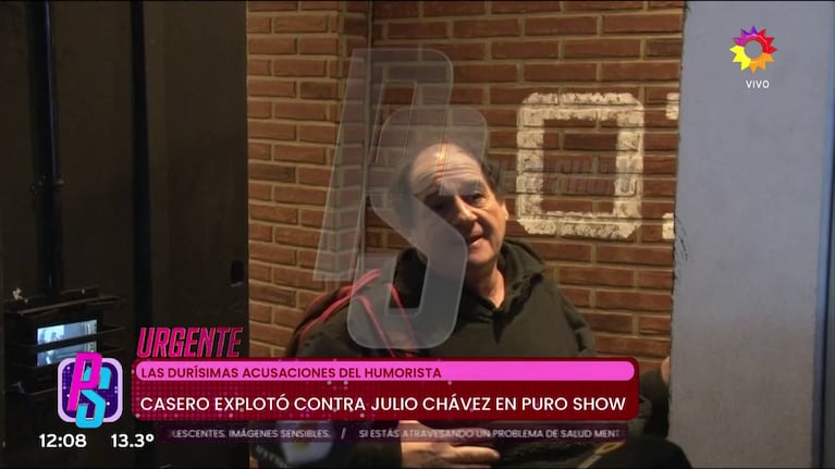 Julio Chávez habló con la prensa (Foto: captura de Puro Show).