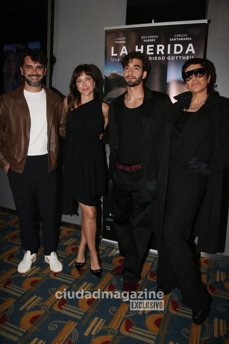 Junior Pisanú con Gonzalo Heredia, Brenda Gandini y Daniela Cardone