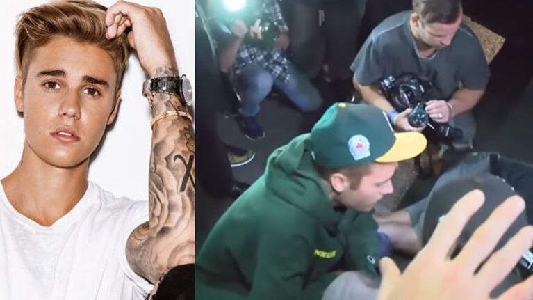 Justin Bieber atropelló accidentalmente a un fotógrafo.
