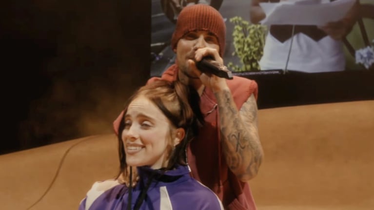 Justin Bieber emocionó en Coachella al subir a Billie Eilish y hacerla llorar. Crédito: Captura
