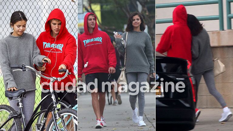 Justin Bieber y Selena Gomez, cada vez más juntos. (Fotos: Grosby Group)