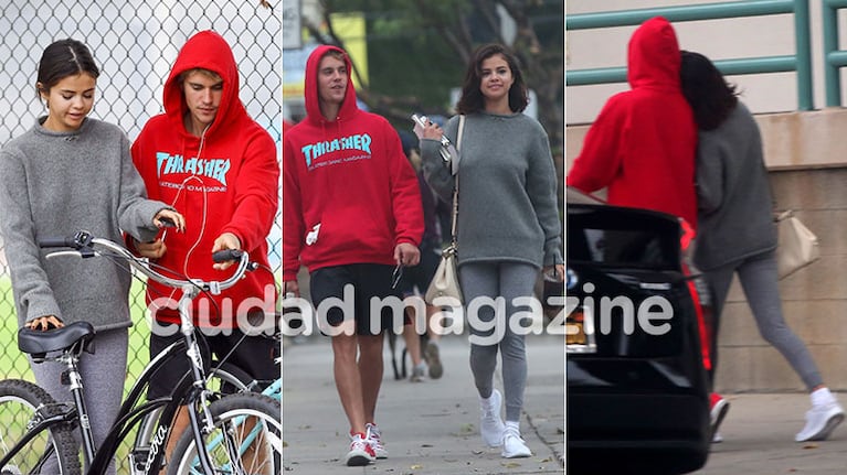 Justin Bieber y Selena Gomez, cada vez más juntos. (Fotos: Grosby Group)