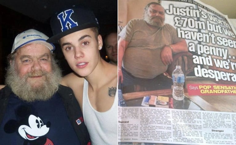 Justin Bieber y su abuelo. (Foto: archivo Web)