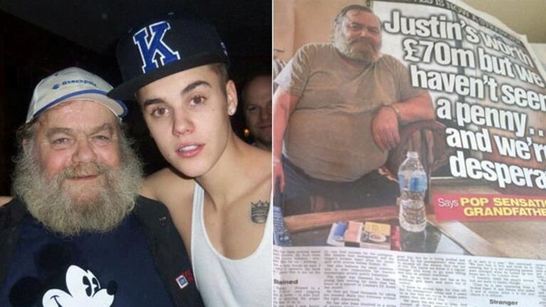 Justin Bieber y su abuelo. (Foto: archivo Web)
