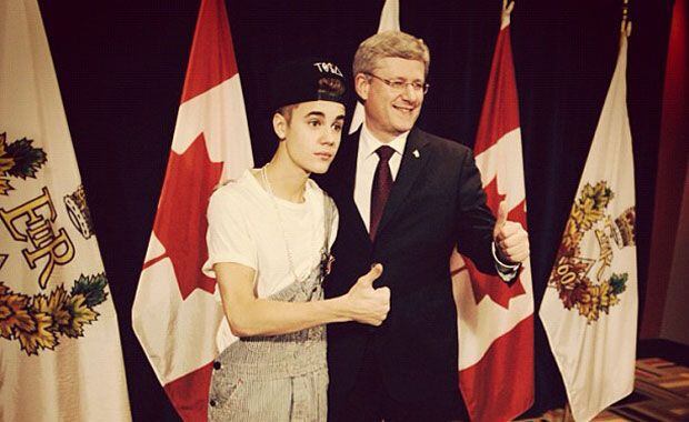 Justin Bieber y su polémico look para reunirse con el Presidente (Foto: Twitter). 