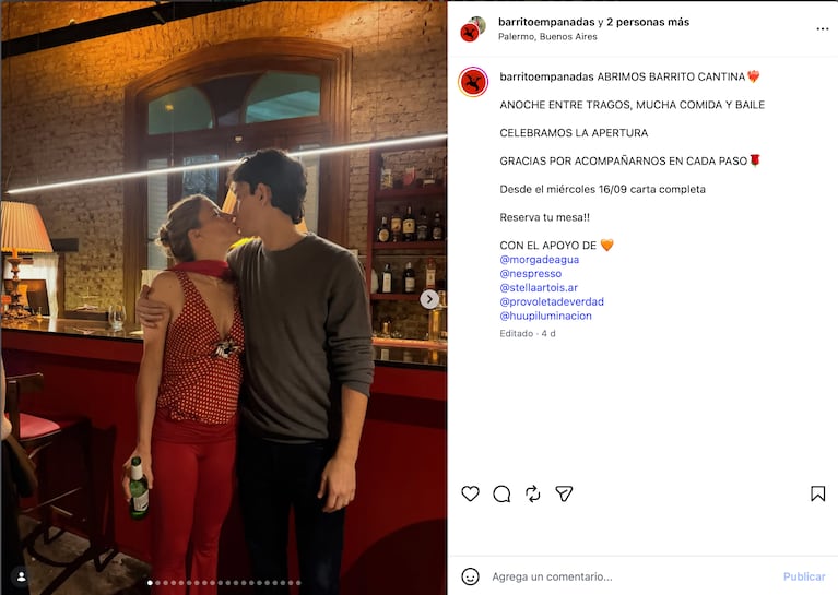 Justina Bustos apuesta por un nuevo negocio gastronómico (Foto: Instagram @justabustos)