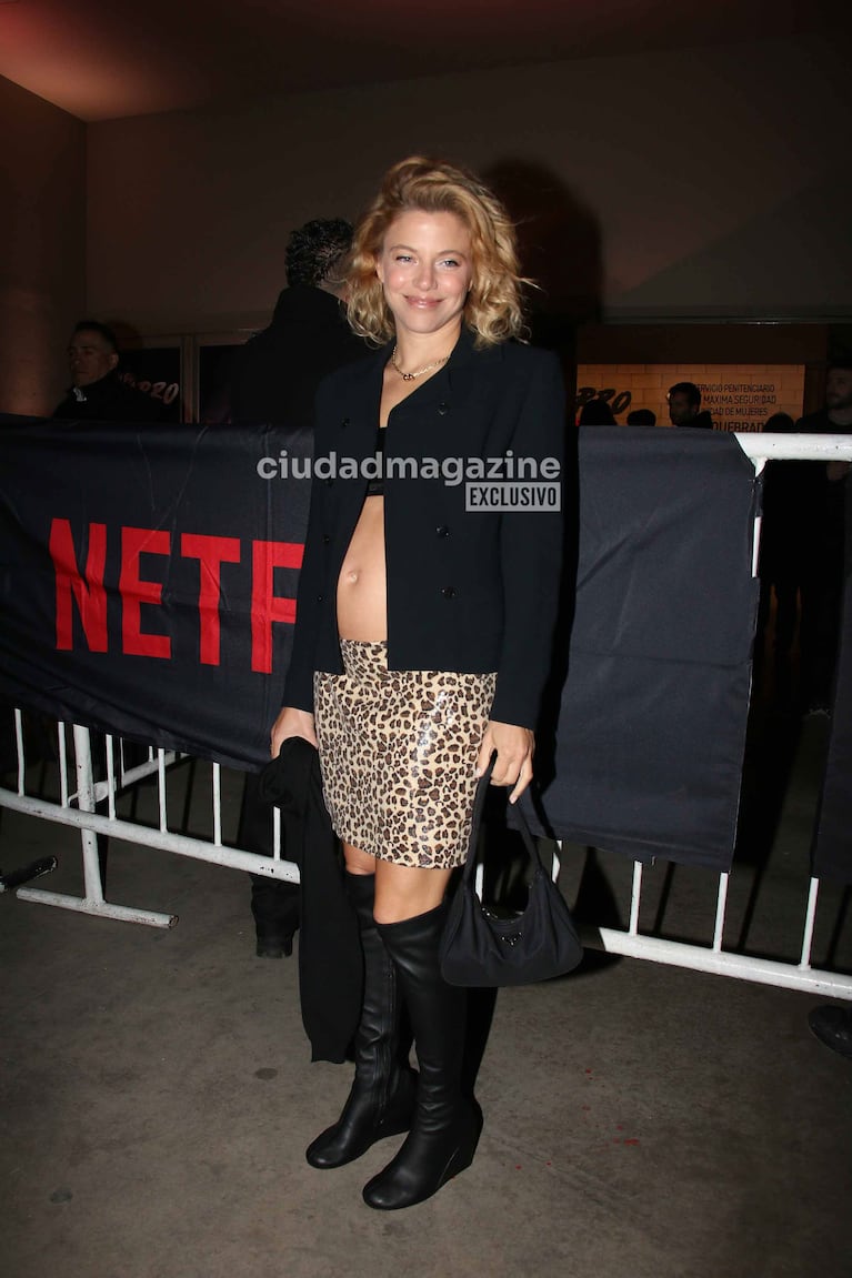Justina Bustos en el estreno de En el Barro (Foto: Movilpress).
