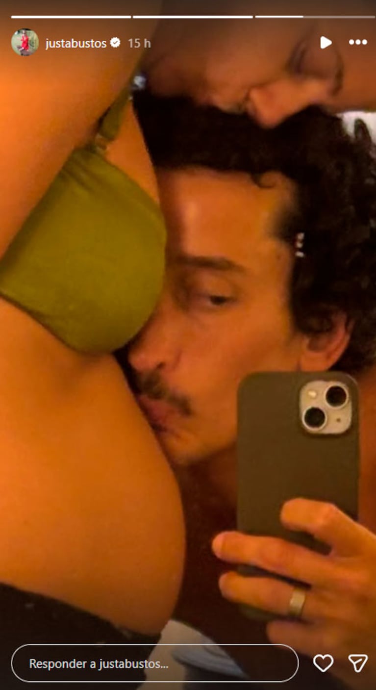 Justina Bustos espera su primer hijo con Máximo Pardo (Foto: Instagram)