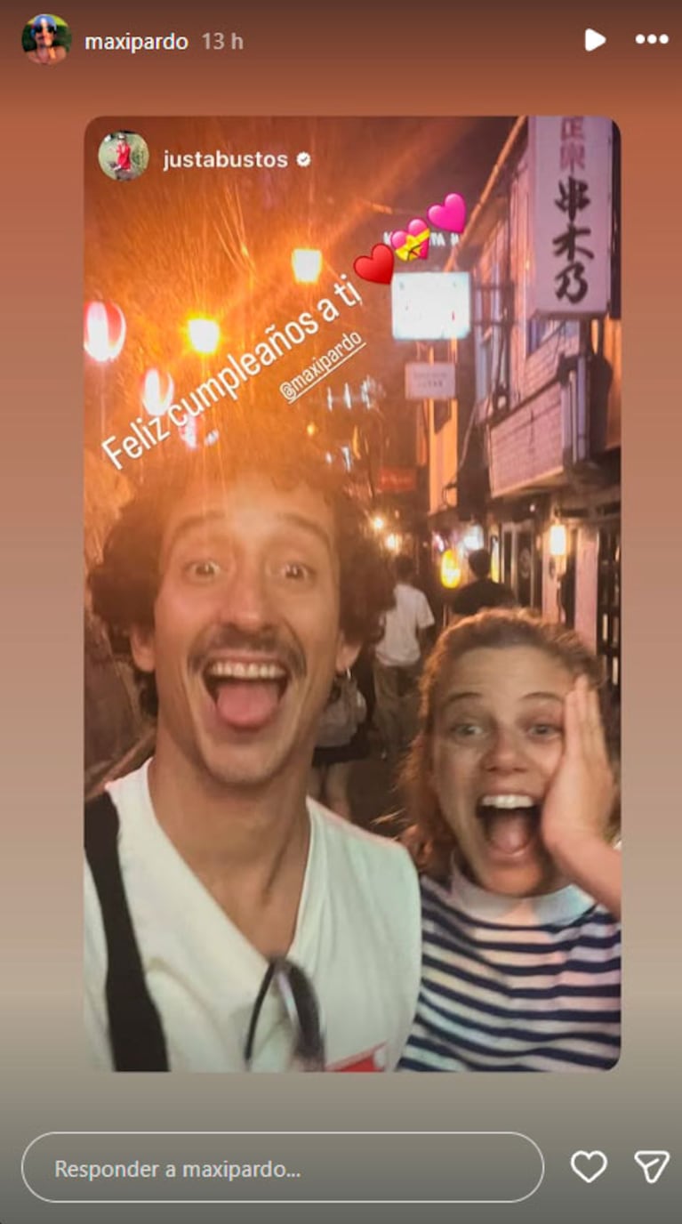 Justina Bustos espera su primer hijo con Máximo Pardo (Foto: Instagram)