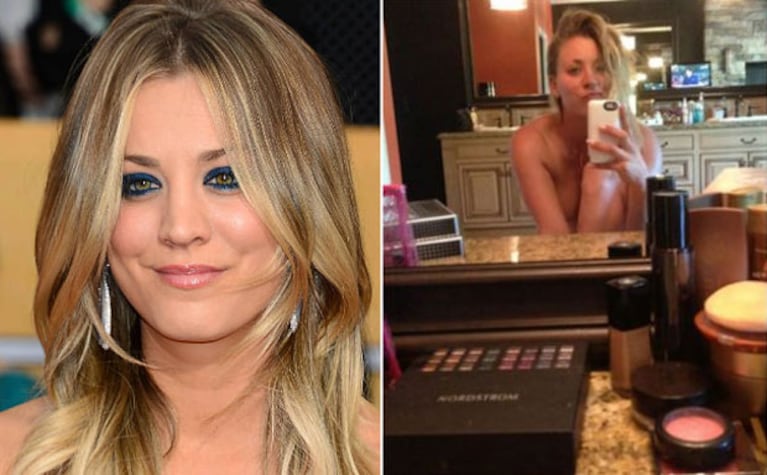 Kaley Cuoco se ríe del #CelebGate publicando una fotografía ¿desnuda? en Instagram. (Foto: Web)