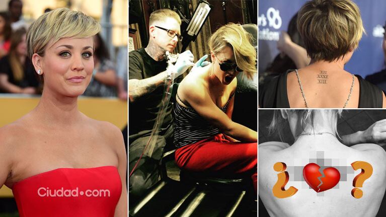 Kaley Cuoco se tapó el tatuaje dedicado a su exmarido: "No marques tu cuerpo con ninguna fecha de futura boda"