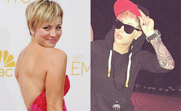 Kaley Cuoco se transformó en Justin Bieber  (Foto: Web e Instagram)