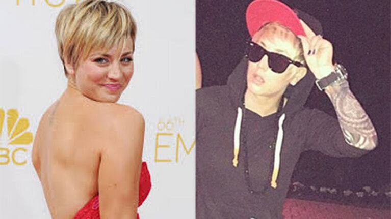 Kaley Cuoco se transformó en Justin Bieber (Foto: Web e Instagram)