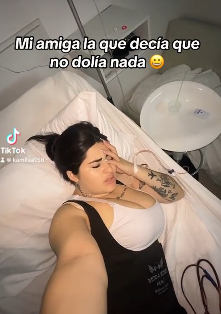 Kami Franco se hizo una impactante cirugía estética de glúteos y mostró el proceso: el video