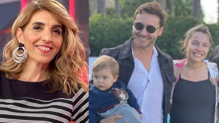 Karina festejó al ver la postal que muestra a Pampita con Benjamín.