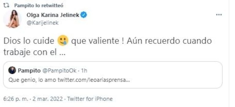 Karina Jelinek, conmovida al ver a Chiche Gelblung como corresponsal de guerra en Ucrania: "Que Dios lo cuide"