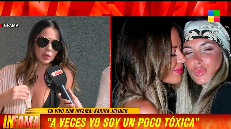 Karina Jelinek habló sin filtros de su relación tóxica con Flor Parise (Infama)