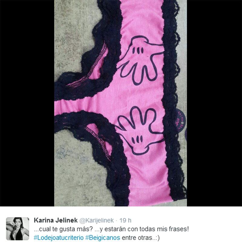 Karina Jelinek pondrá sus sexies tangas a la venta (Foto: Twitter)
