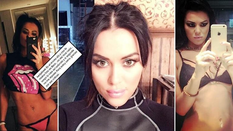 Karina Jelinek se indignó cuando la trataron de "redondita" y salió al cruce en Instagram. (Foto: Instahram)