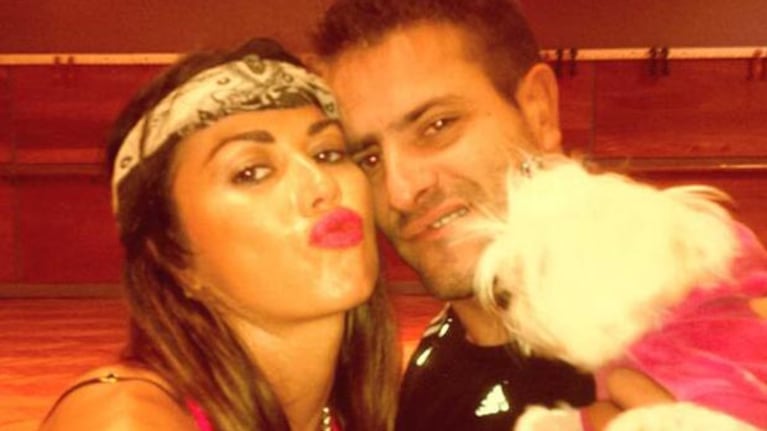 Karina Jelinek y Maxi Diorio, en los ensayos. (Twitter)