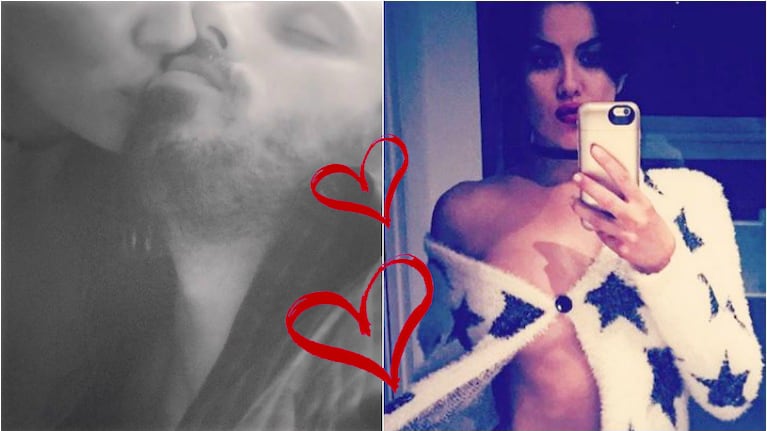 Karina Jelinek y su "selfie mimosa" con Albi Czernikowski, en medio de las críticas por su romance. Foto: Instagram