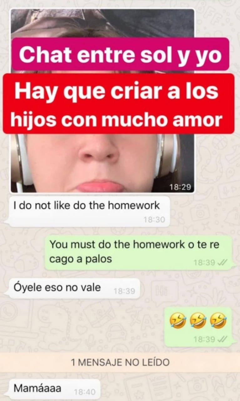 Karina la Princesita compartió el drástico 'método' que usa para que su hija Sol haga la tarea: "Tenés que hacerla o te re..."