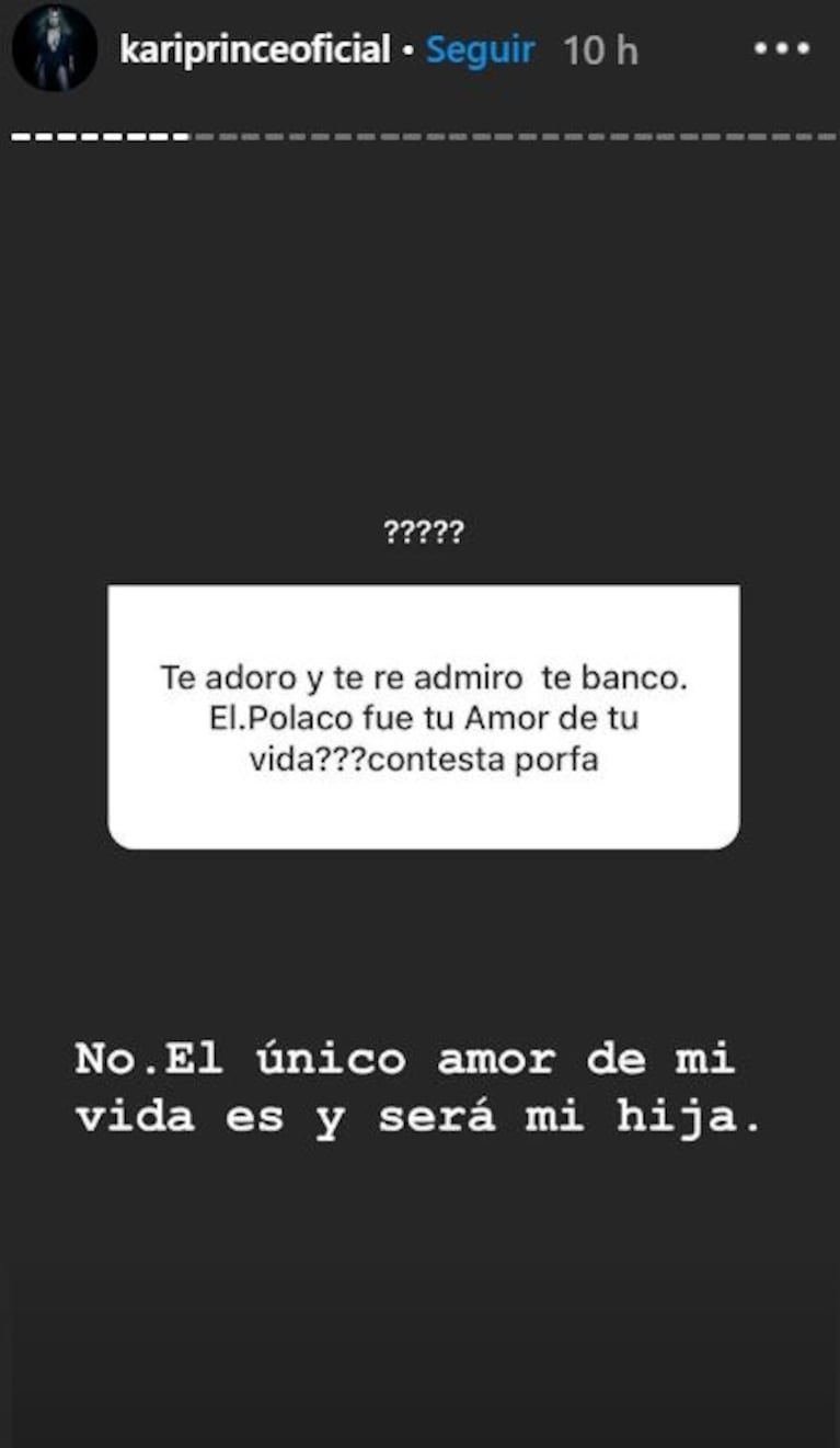 Karina La Princesita habló de su separación de El Polaco y se sinceró: "No fue el amor de mi vida" 