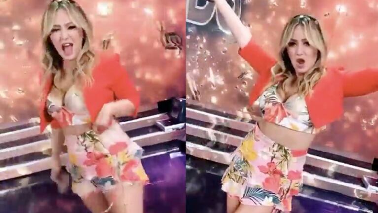 Karina lució su look sexy en Cantando 2020.