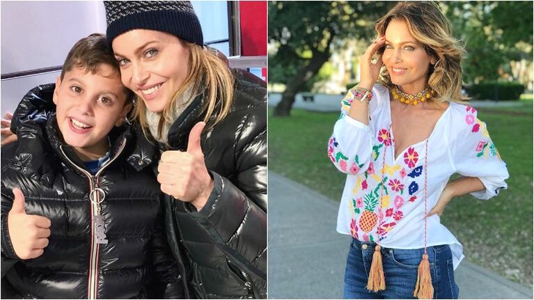 Karina Mazzocco y la crianza de su hijo Malek (Fotos: instagram)