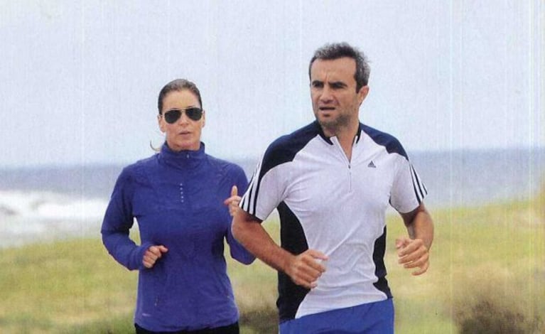 Karina Mazzocco y su marido Omar El Bacha. (Foto: revista Caras)