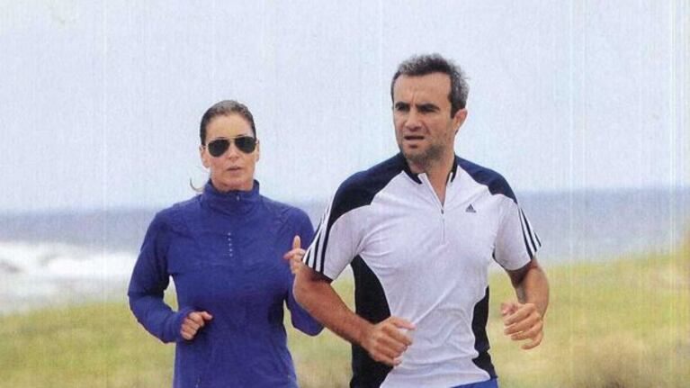 Karina Mazzocco y su marido Omar El Bacha. (Foto: revista Caras)