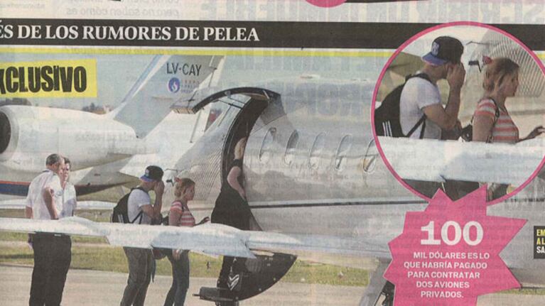 Karina y Agüero viajaron junto a sus familiares a Aruba (Fotos: MUY ).