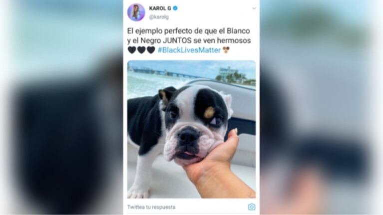 Karol G criticada en las redes por un tweet donde se refirió al caso de George Floyd